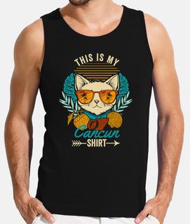 c39est ma chemise cancun chat rétro