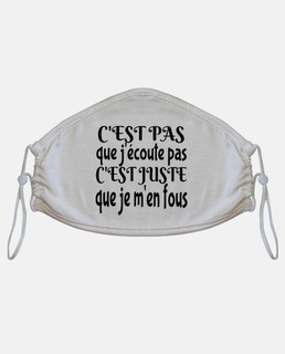 Masques En Tissu Je M En Fous Avec Livraison Gratuite Tostadora Fr