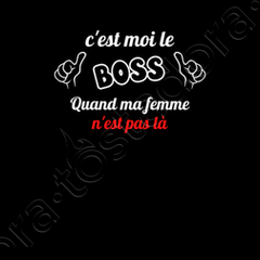 Sweat Gris Homme Papa Est Le Boss 