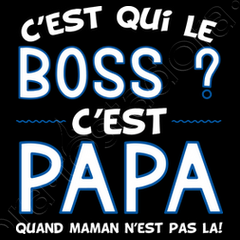 Sweat Gris Homme Papa Est Le Boss 