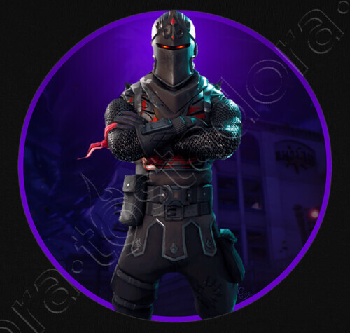 camiseta caballero negro fortnite - cuentas de fortnite caballero negro