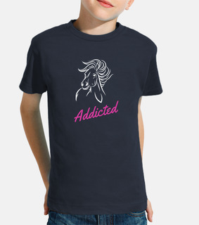 caballo adicto 3 camiseta de equitación
