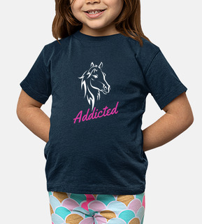 caballo adicto 4 camiseta de equitación