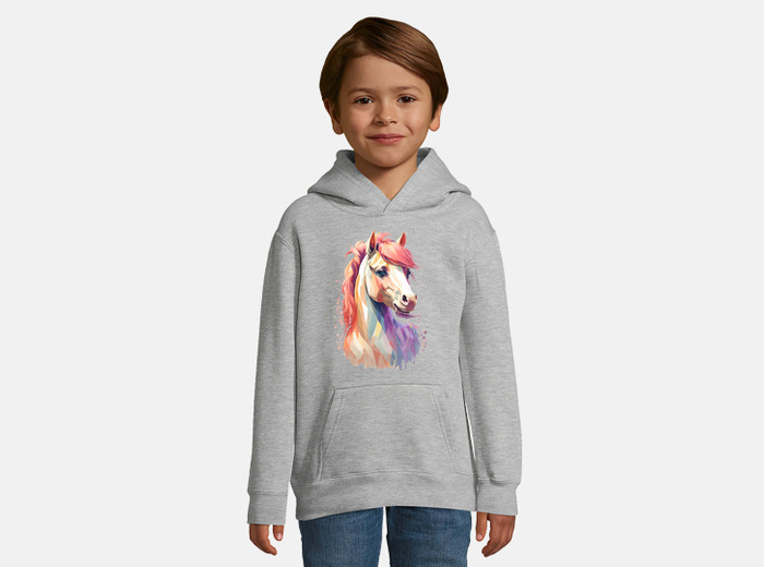 Sudadera para ni os con capucha caballo laTostadora