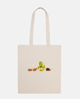 Tassen & portemonnees Draagtassen Cactus Meisje Biologische Tote Bag Wit 