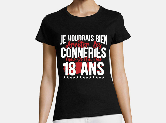 T-Shirt J'peux pas j'ai 18 ans, cadeau d'anniversaire par Benichan