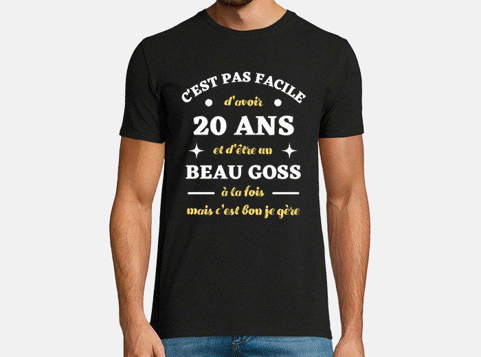 Tee-shirt Anniversaire 20 ans Homme - cadeaux