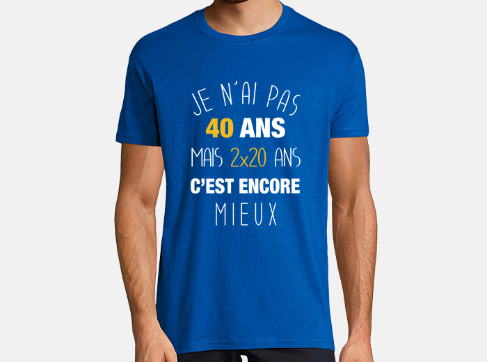 Tee-shirt cadeau anniversaire 40 ans