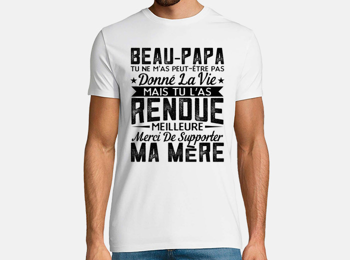 Tee-shirt cadeau beau papa cadeaux beau père