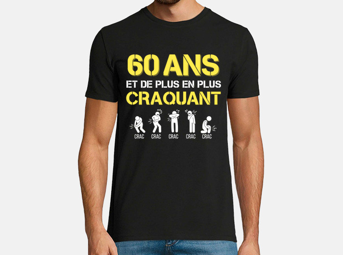 Tee shirt anniversaire 60 ans homme hot sale