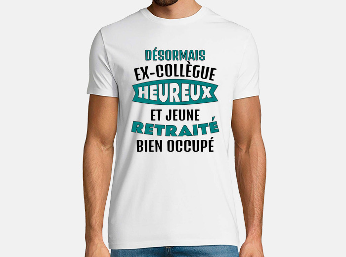 Tee-shirt cadeau homme retraite pot départ