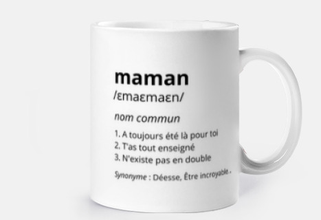 Cadeau humour maman fête des mères mign