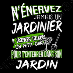 Idée cadeau jardinage humour Jardinier' T-shirt Homme