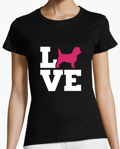 I Love Heart Cairn Terriers Ladies T-Shirt