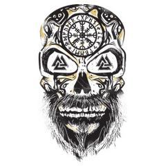 diseños de calavera vikinga