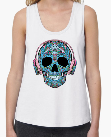 camiseta calavera mujer