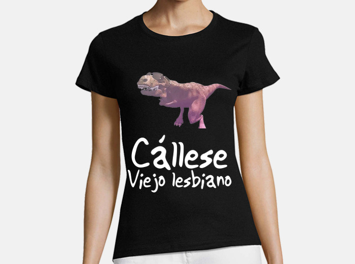 Camiseta cállese viejo lesbiano | laTostadora