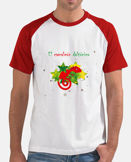 camaleon daltonico, Hombre, estilo béisbol, blanca y roja