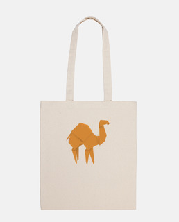 Camello naranja. Puedes aplicarlo sobre bolsa de tela color natural o negro