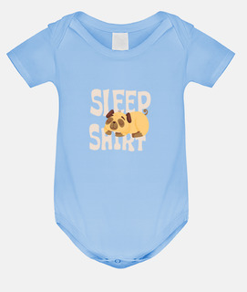 camisa de dormir de perro pug