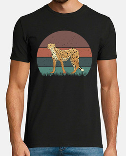 camisa retro de guepardo