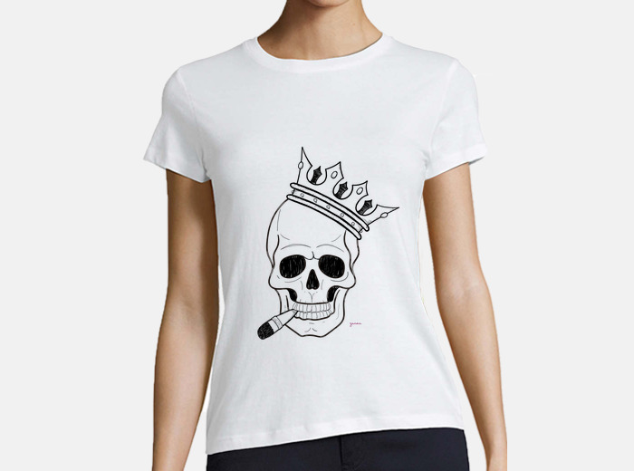 Camiseta de calavera mujer hotsell