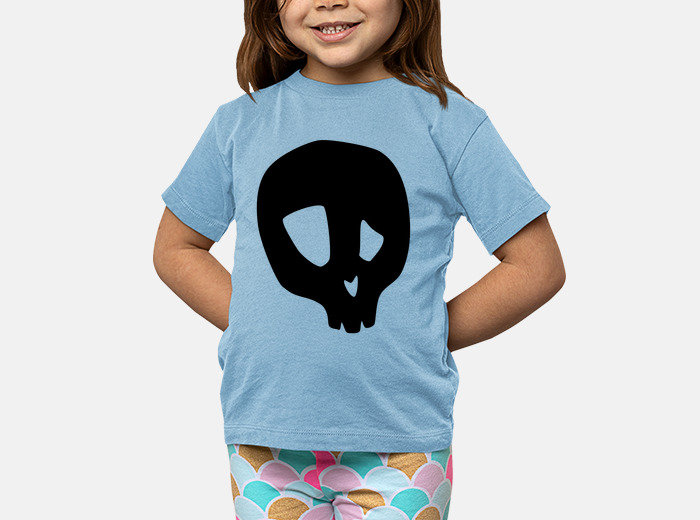 Camiseta ninos infantil calavera txano. laTostadora
