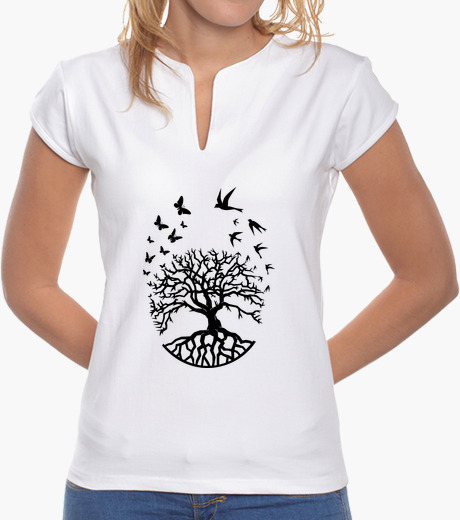 Camiseta árbol vida mujer mao sabiduría...