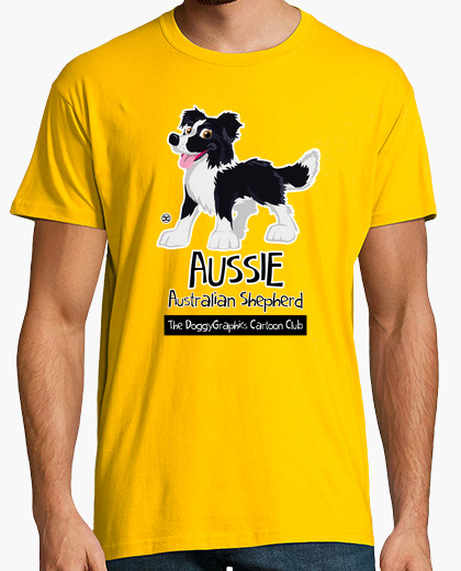 Camiseta Aussie CartoonClub - Black