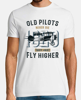 camiseta aviador, vintage pilotos