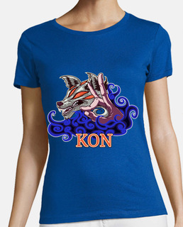 Camiseta azul mujer Kon