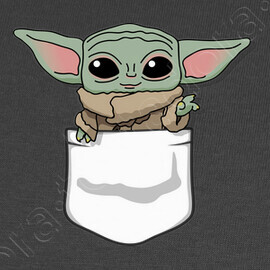 camiseta baby yoda mujer