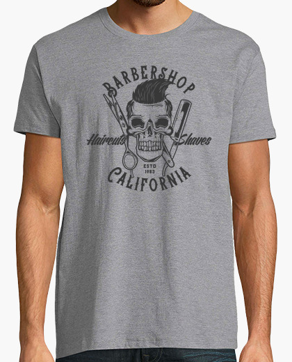  Camiseta Barbershop California- ARTMISETAS ART CAMISETAS