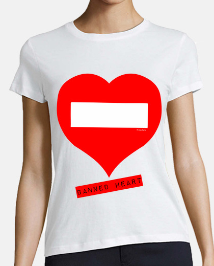Camiseta beisbol chica Banned Heart