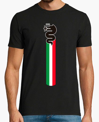 Camiseta Biscione Alfa Romeo Italian flag