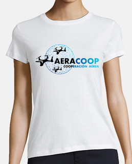 Camiseta blanca Aeracoop femenina. Ecológica