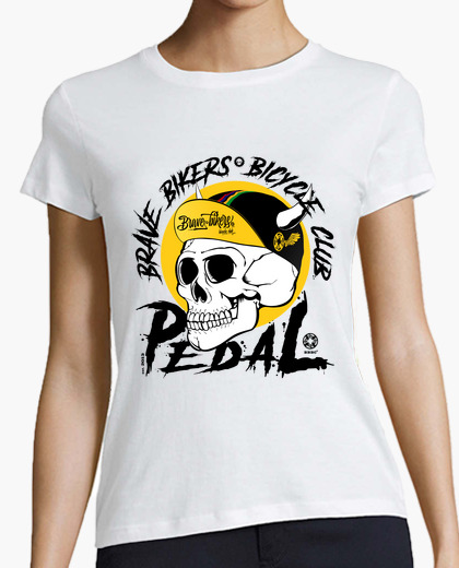 Camiseta Brave Bikers Skull Black