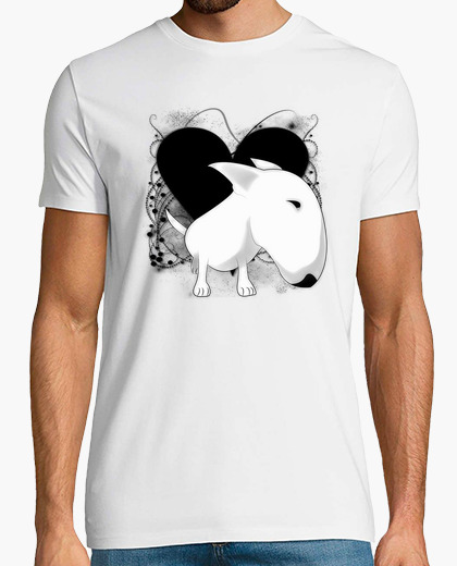 Camiseta Bull Terrier corazón vintage