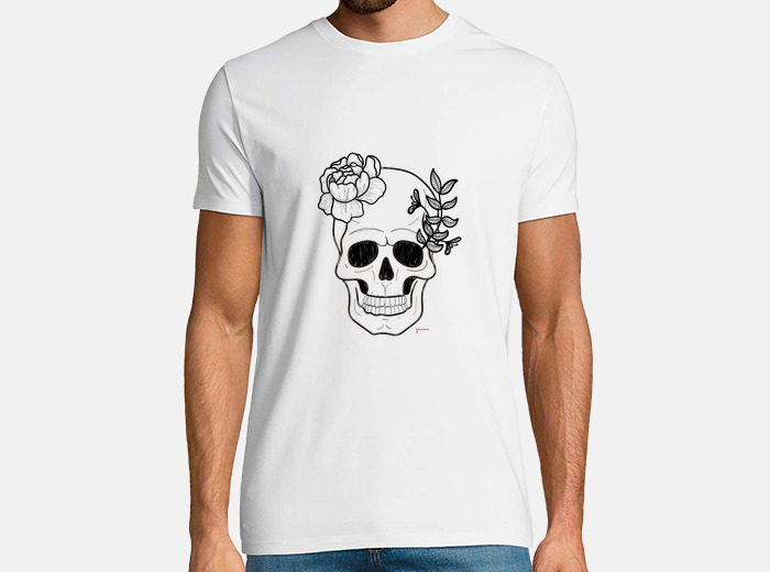 Camiseta discount calavera hombre