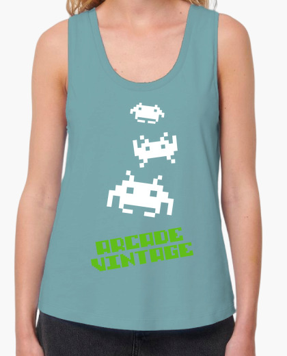 Camiseta Chica Arcade Vintage 3 Invaders
