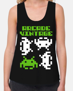 Camiseta Chica Arcade Vintage 4 Invaders