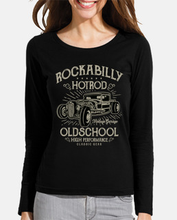 Camiseta Chica Hotrod Rockabilly Music Vintage Rockers USA