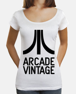 Camiseta Chica Logo Ataricade Vintage