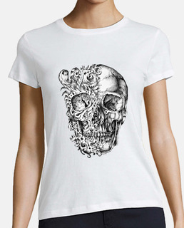 camiseta chica skull