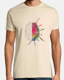 camiseta chico cerebro color