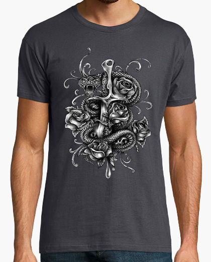 Camiseta Dagger and Snake - ARTMISETAS ART CAMISETAS