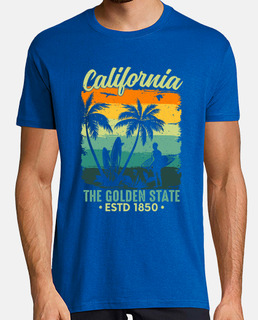 camiseta de deportes de surf de verano de california el estado dorado