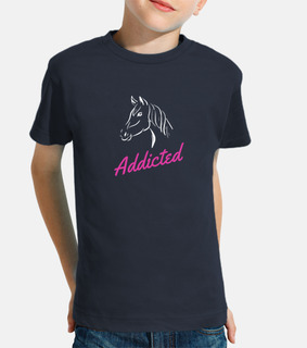 camiseta de equitación adicto al caball