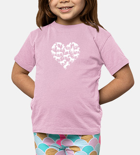 camiseta de equitación de corazón de ca