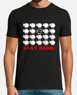 camiseta de hombre - oveja negra rebelde